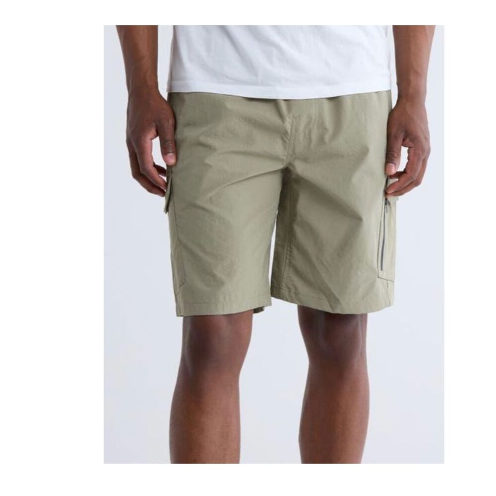 Hurley Command Cargo Shorts Men’s XL Khaki Utility Outdoor Casual Stretch Hiking